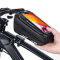 Miniatyrbillede 2 af 5: Vandafvisende cykelrammepose, cykelmobilpose, styrpose, mobiltelefonholder, toptubepose med TPU-touchscreen og regndækning