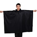 Miniatyrbillede 2 af 5: Multifunktionel regnponcho med hætte / camping presenning / beskyttelse til vandreture camping Sort