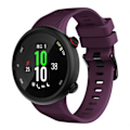 Miniatyrbild 2 av 5: Garmin Forerunner 45S Hållbart Svart Silikonarmband med Spänne - Lila Lila