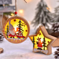 Miniatyrbilde 4 av 5: Julepynt med LED-lys, trepynt, julelys, nattlys, pynt