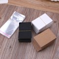 Miniatyrbild 3 av 5: REMAKE 100 st Blank Kraftpapper Smyckesförpackningskort Etiketter Används För Halsband Örhängen Displaykort Med 100 st Självtätande Påsar Vita