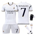 Pikkukuva 1 / 2: 4-osainen setti 23-24 Cristiano Ronaldo 7 Real Madrid Pelipaita Uusi Kausi Viimeisin Aikuisten Pelipaita Lasten Pelipaita{HH}