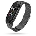 Pikkukuva 1 / 5: REMAKE Tech-Protect Milanese Metal Ranneke Xiaomi Mi Smart Band 5/6 Musta