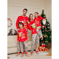 Miniatyrbild 3 av 5: Julpyjamas-set Xmas Pjs långärmad nattkläder matchande outfits samma som bild bebis 6m
