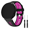 Miniatyrbillede 1 af 5: Garmin Forerunner 735XT / 220 / 230 / 235 / 620 / 630 Silikon Urrem - Sort / Rose Sort