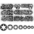 Pikkukuva 2 / 5: REMAKE 340 kpl Lukkopesät Starlock Lukkopesäsetti Laakerikiinnike M3 M4 M5 M6 M8 M10 M12 (7 kokoa)
