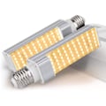 Miniatyrbillede 2 af 5: LED-vækstlys, 2 stk. udskiftelige plantelys E27, Sollignende fuldspektrum vækstlys til indendørs planter, kimplanter, dyrkning og frugtning