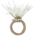 Miniatyrbild 1 av 2: 3 st Faux Blomma Servett Spänne, Faux Blomma Vacker Bröllop Servett Ring Dekoration, Vit