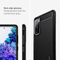 Pikkukuva 4 / 5: REMAKE Samsung Galaxy S20 FE - Spigen Rugged Armor - Mattamusta