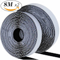 Miniatyrbillede 2 af 5: 8M Ekstra Stærk Selvklæbende Velcro, Dobbeltsidet Tape med Velcro 20mm Bred Klæbende Tape Velcro og Krog Løkke (Sort)