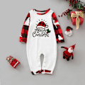 Miniatyrbillede 3 af 5: Black Friday Tilbud 2022! Pisexur Familie Julepyjamas Julekostumer Langærmet Klassisk Ternet Matchende Familie Julepyjamas Glædelig