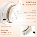 Miniatyrbilde 5 av 5: REMAKE Bluetooth-hodetelefoner Over Ear, med HD-mikrofon, FM, TF for PC