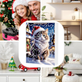Miniatyrbillede 4 af 5: REMAKE Katte Julekalender 2024, 24 Dages Juleafsætningskalender med Søde Kattedukker, Julepynt