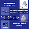 Miniatyrbild 4 av 5: REMAKE Magnetiskt Schackspel - Magnetiskt Brädspel - Roligt Magnetiskt Brädspel - Pusselstrategispel - Julgåva till BarnAA