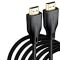 Miniatyrbillede 1 af 5: HDMI-kabel 8K/60Hz, 4K/120Hz HDMI 2.1 Sort 3 m
