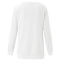 Miniatyrbild 4 av 5: Kvinnors Julklänning Långärmad T-shirt Jul Söt Elk Tryckt Topp Blus Storlek L Vit
