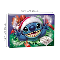 Miniatyrbillede 4 af 5: REMAKE Stitch Julekalender Armbånd 2024 til Piger 24 Dage Jule-nedtællingskalender DIY Smykkefremstillingskit 22 Charm Perler 2 Armbånd