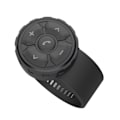 Miniatyrbillede 2 af 5: Sort silikone Bluetooth-kompatibel controller med multifunktionel brugervenlig parringsfjernbetjening til cykel, motorcykel og bil