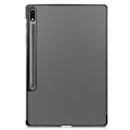 Pikkukuva 1 / 5: Samsung Galaxy Tab S7 Plus/FE/Lite Kolminkertainen Kotelo PU-Nahka/PC Harmaa