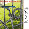 Pikkukuva 4 / 5: MASTER LOCK Pyörän varkaudenvastainen kaapeli [1,8 m kaapeli] [Avain] [Ulkoinen] [Pyörän asennus] 8130EURDPRO
