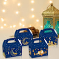 Miniatyrbild 3 av 5: 24 st Eid Mubarak Presentaskar med Månljuslykta Förvaringspåsar Behållare för Festival Semester Nyårsfest Dekoration