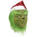 Pikkukuva 5 / 5: REMAKE Grinch, joulupukkihirviö, pukeutuu rooliasuun, ja vihreäkarvainen hirviö on pukeutunut kaikkialle