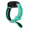 Miniatyrbillede 3 af 5: Garmin Forerunner 220 / 230 / 235 / 620 / 630 / F735 XT Urremærke i Silikon med Dobbelt Farve - Cyan / Sort Grøn