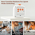 Miniatyrbillede 5 af 7: REMAKE Visuel Timer, 99 Minutters Digital Genopladelig Timer med 3 Tilstande, LCD Farveskærm Baggrundsbelysning Rotation Timer - Hvid