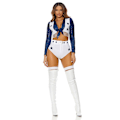 Miniatyrbillede 3 af 4: Dallas Stars Danseuniform - Cheerleader Outfit, Performance Tøj XXXL(185-190cm)