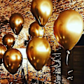 Miniatyrbillede 3 af 5: 100 stk. guld perle latex balloner metalliske helium balloner til bryllup fødselsdagsfest