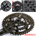 Pikkukuva 2 / 5: Kolminkertainen ketjunrengassetti 22/32/44t 3x9s Pyöreä MTB-pyörän ketjunrengas 104/64bcd