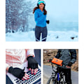 Miniatyrbillede 5 af 7: Fingerløse polar fleece handsker / vintervanter 2-i-1