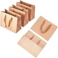 Miniatyrbilde 2 av 5: REMAKE Papirgaveposer, Brun Store Papirposer med Håndtak, Ensfarget Gaveposer til Morsdag, Bryllup, Bursdag, Gaveposer
