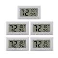 Miniatyrbild 1 av 4: Mini digital hygrometer / termometer 5-pack Vit