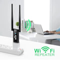 Miniatyrbillede 3 af 5: USB Wifi Repeater 300M Wi-Fi Signal Booster 2.4G Trådløs Extender 2 Antenner Lang Rækkevidde Wi-Fi Adapter til Desktop Computer Laptop Sort