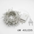 Miniatyrbilde 1 av 5: 6m Julelys for Hage, Utendørs Dekorasjon, Feelystringlys, Dekorasjon for Bar, Fest, Bryllup, Nyttår, Girlander, Hjem, Varmt Hvit