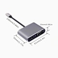 Pikkukuva 3 / 5: USB-C-hubi HDMI- ja VGA-monitoimiliitäntään, 4-in-1 USB-C - VGA-monitoimiliitäntä