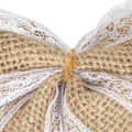 Miniatyrbillede 1 af 5: 10 stk Burlap Båndbue Rynket Bue Håndlavet Håndværk Julegave Bryllup Dekoration