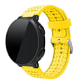 Miniatyrbillede 4 af 5: Garmin Forerunner 220 / 230 / 235 / 620 / 630 Rund Hul Silikon Urrem - Gul Gul