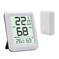 Miniatyrbillede 1 af 5: Trådløs indendørs/udendørs termometer og hygrometer Hvid