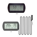 Miniatyrbillede 3 af 5: Reptil Pet Box Inkubator Æg Udklækning Termometer Hygrometer Med Sonde + Touch Screen + Alarm Funktion + Max Min Display