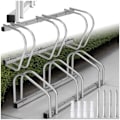 Miniatyrbillede 1 af 5: tectake Cykelstativ - 3 Sølv