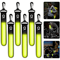 Miniatyrbillede 1 af 5: REMAKE Gul 6-pak Refleks LED Blinkende Lys Taskeophæng - 3 LED-tilstande - Sikkerhedslygter - Reflektor til Børn - med LED til Vandreture, Jogging