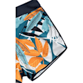 Pikkukuva 4 / 4: Bikinin setti halter-kauluksella ja lehtikuviolliset shortsit, sininen XL