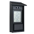 Miniatyrbillede 4 af 5: Digital termometer display max min drivhus have udendørs indendørs væg rum sort