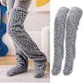 Miniatyrbild 5 av 6: REMAKE SnugglePaws Socktofflor, damstrumpor tofflor, söta varma strumpor benvärmare knästrumpor varma tofflor strumpo Dark Gray
