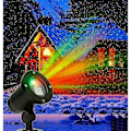 Miniatyrbild 4 av 5: REMAKE Julgransprojektor med LED-belysning för utomhusbruk, scenbelysning, jullampa