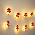 Miniatyrbilde 4 av 5: Julemann snømann eventyrlampe lykt romdekorasjon led mod