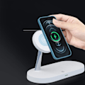 Miniatyrbild 5 av 5: REMAKE 3-i-1 MagSafe Trådlös Laddare iPhone / Apple Watch / AirPods - Vit