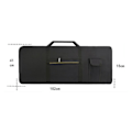 Miniatyrbilde 4 av 5: REMAKE Bærbar 61-Tasters Elektronisk Piano Keyboard Gig Bag Bæreveske 600d Veske - Perfekt
